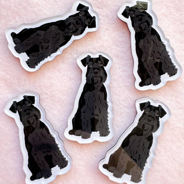 Our Cheery Corner - Wholesale Magnet - Schnauzer (black), Giant Schnauzer Magnet