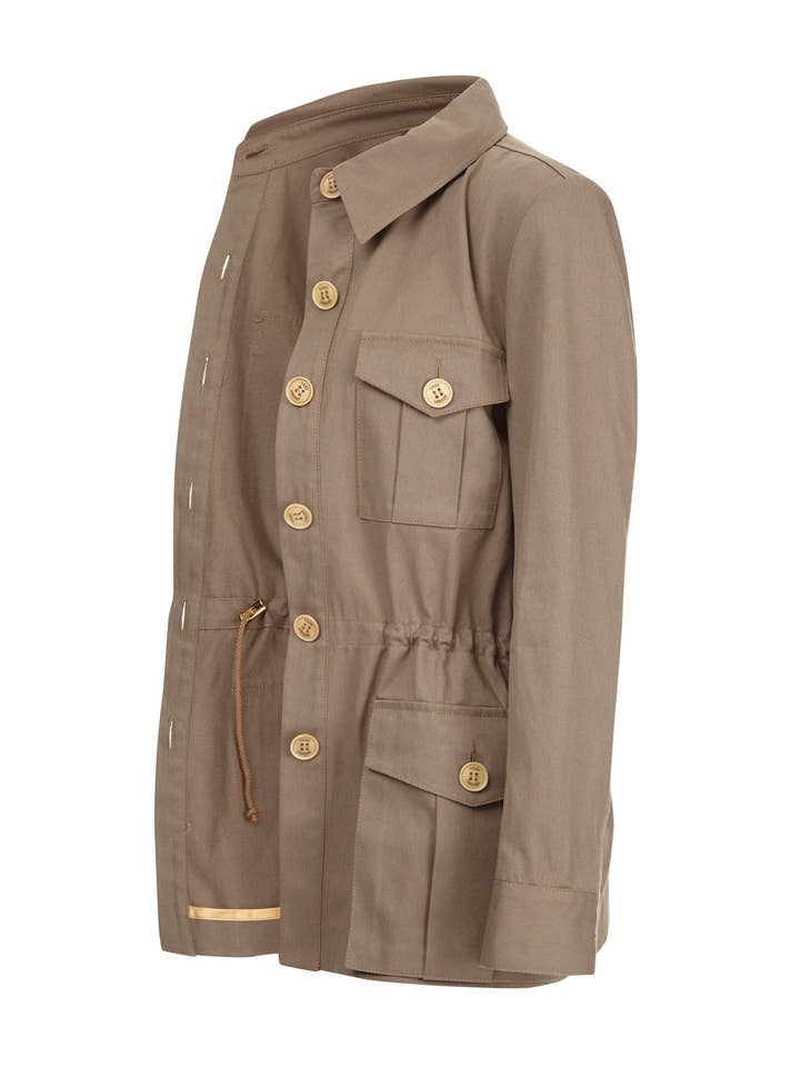 Giacca Tracker in kaki per la vendita all'ingrosso da parte di TROY London