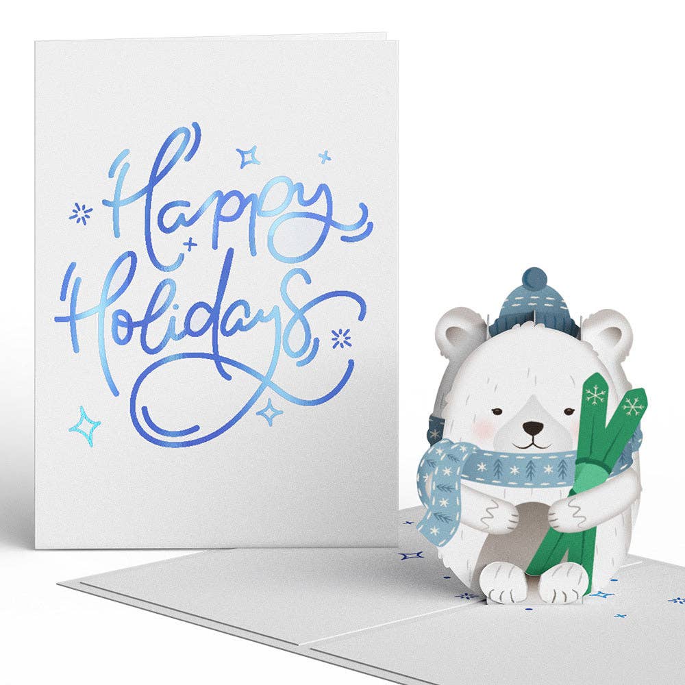 Lovepop Cards - Wholesale Everyday Greeting Card - Sparkling Winter Village: Tinypop™ Mini Card Set 2 x 2.8"4