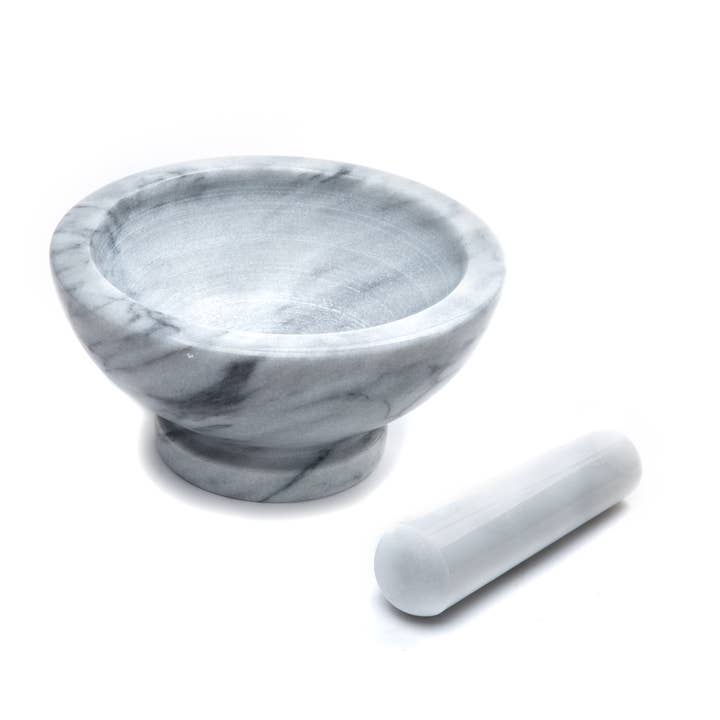 Fox Run Brands - Wholesale Mortar & Pestle - Fox Run Large Marble Mortar and Pestle, 8.25" x 8.25" x 4"
