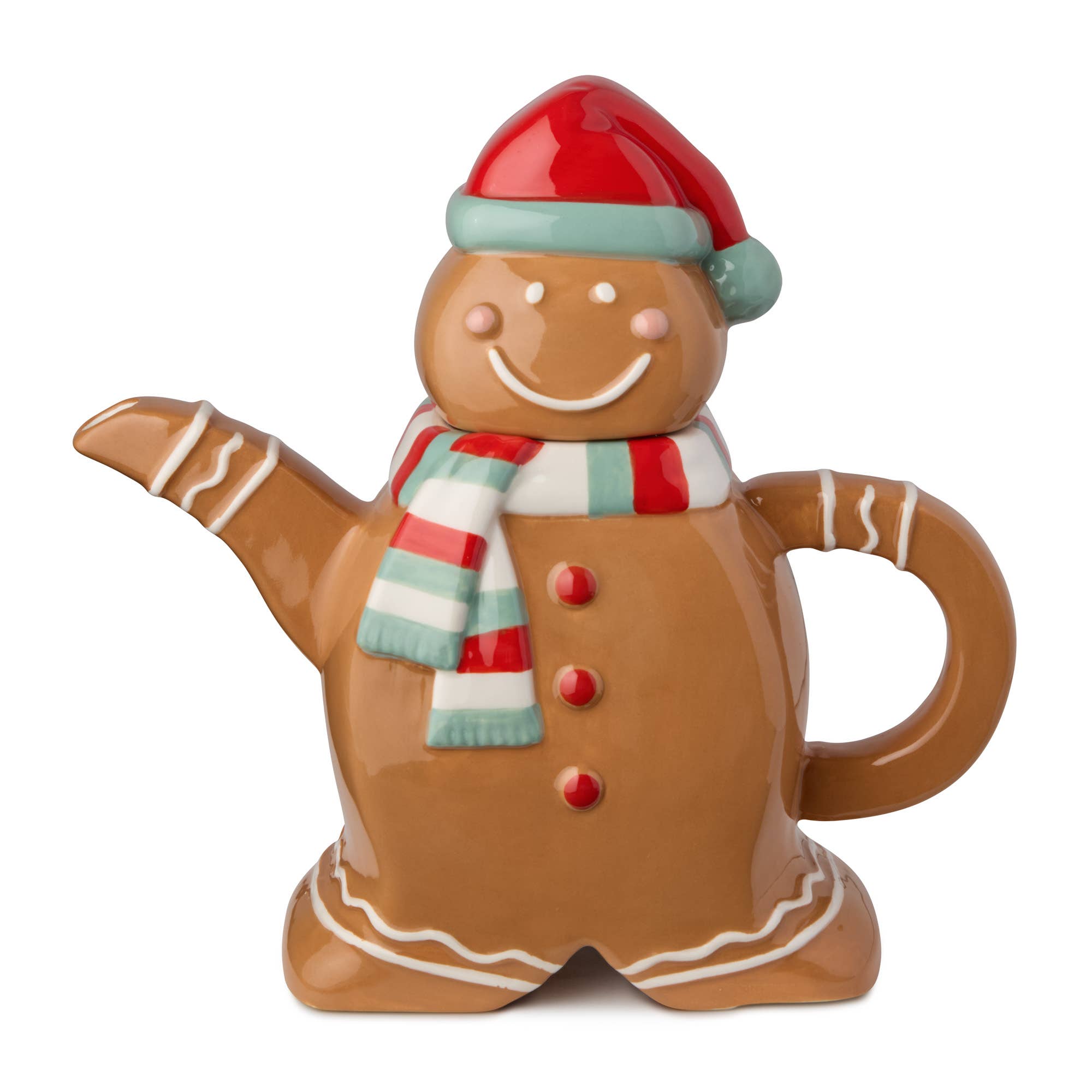 Certified International - Wholesale Tea Pot - Christmas Whimsy Gingerbread 3-D Teapot 36 oz.1