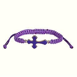 Faithworks by Creative Brands - Wholesale Jewelry Set - Enamel Cross/Braid Cord Bracelets Display - 36 Pcs