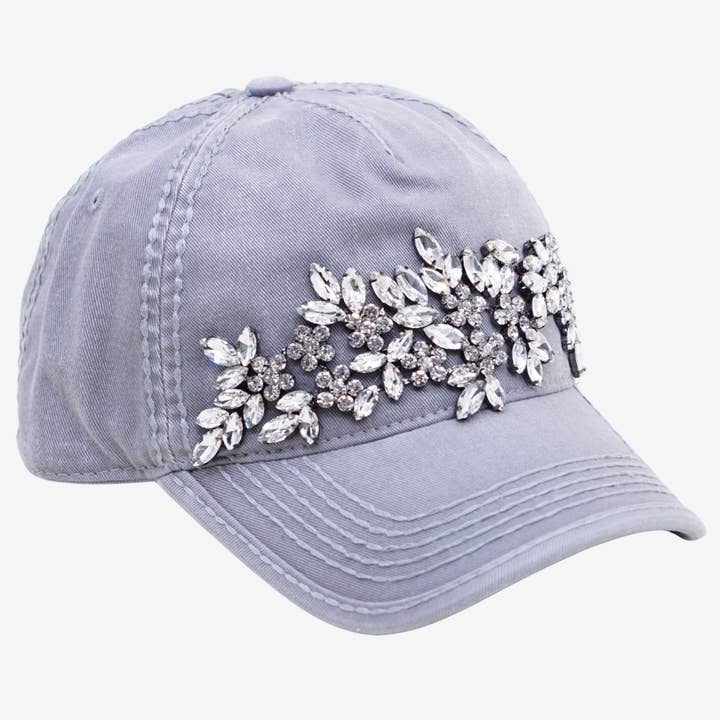Olive & Pique - Wholesale Ponytail cap – Women’s - Floral Vine Bejeweled Glitz Ponytail Cap, Adjustable 4