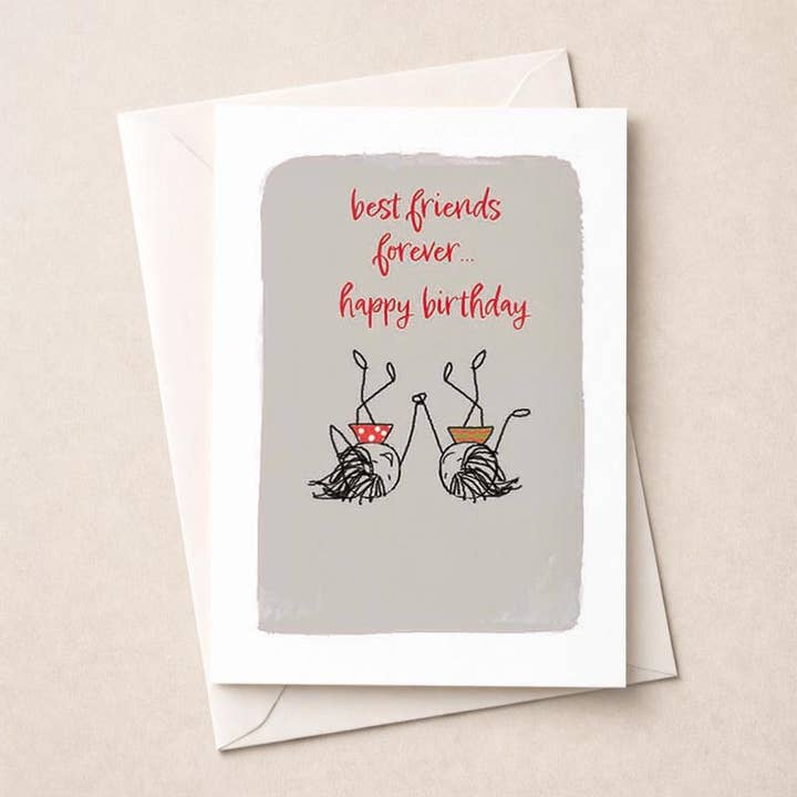 Friendship Card - Best Friends Forever for wholesale by Hammond Gower Publications Ltd