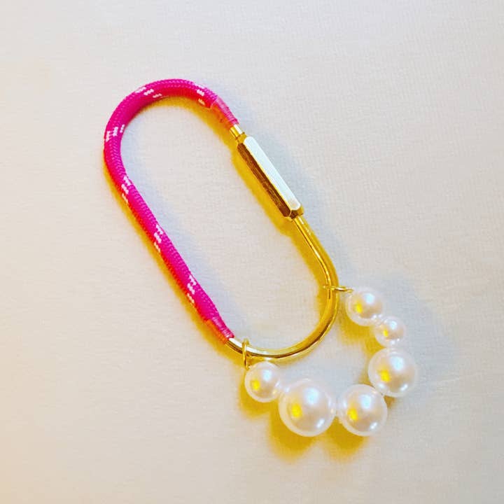 Ellison+Young - Wholesale Purse/Bag Accessory - Women's - Roped And Pearled Shackle Bag Charm