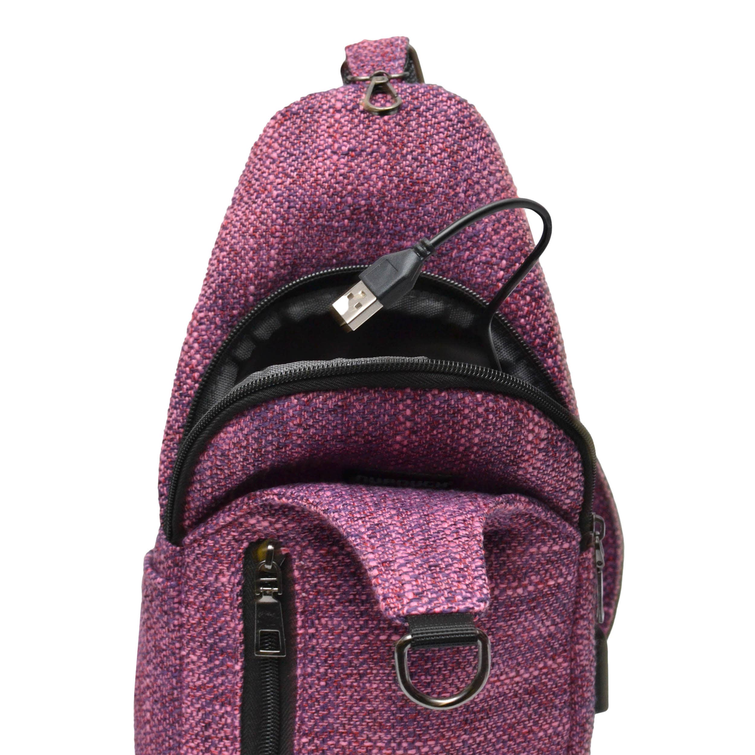 Calla Products - Wholesale Backpack - Unisex - Sonoma Sling Anti theft Sling Crossbody Purses Geo Trio6