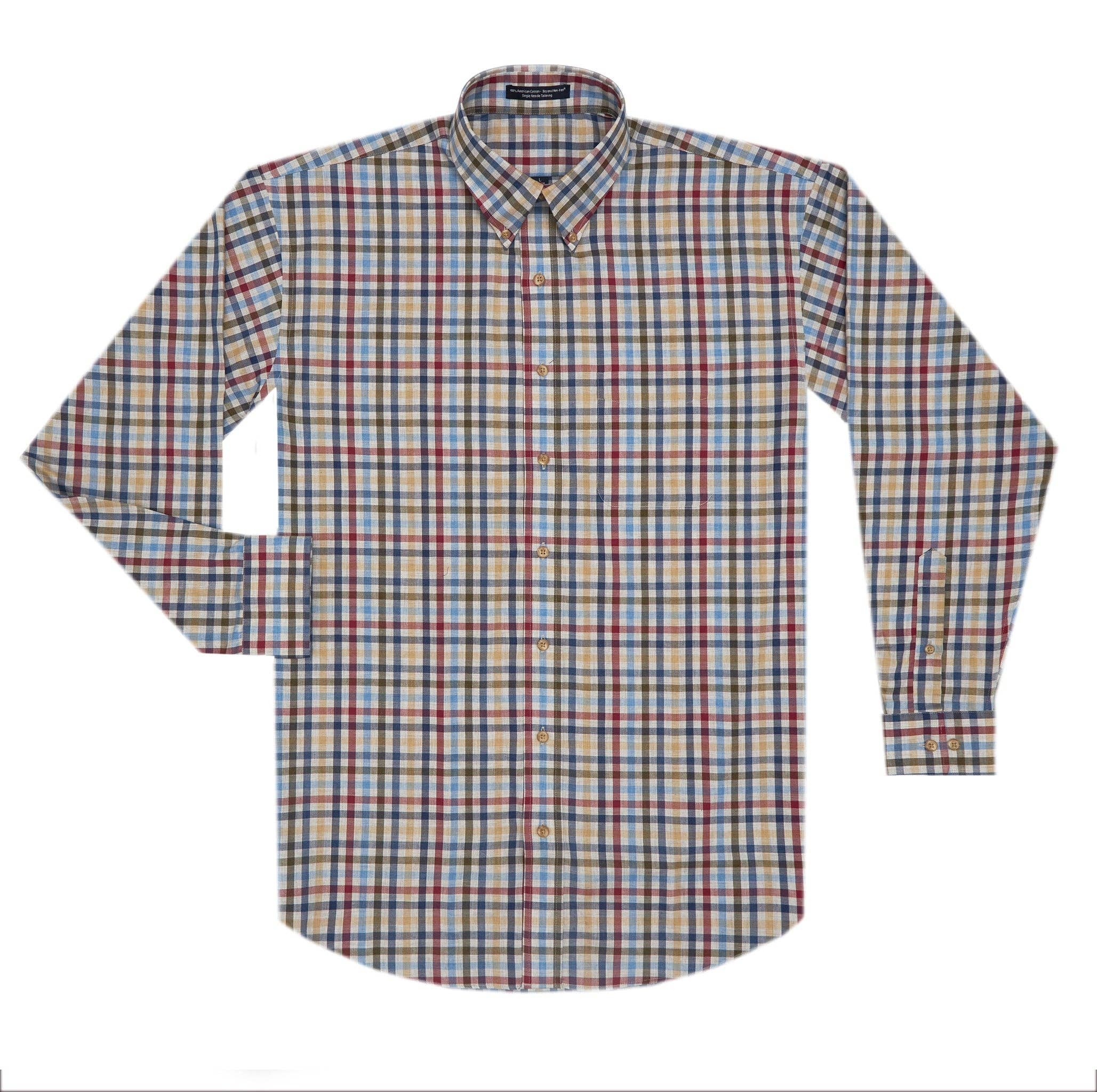 Batton - Wholesale Button Down Shirt - Men's - Kalen Non-Iron Cotton Sport Shirt1