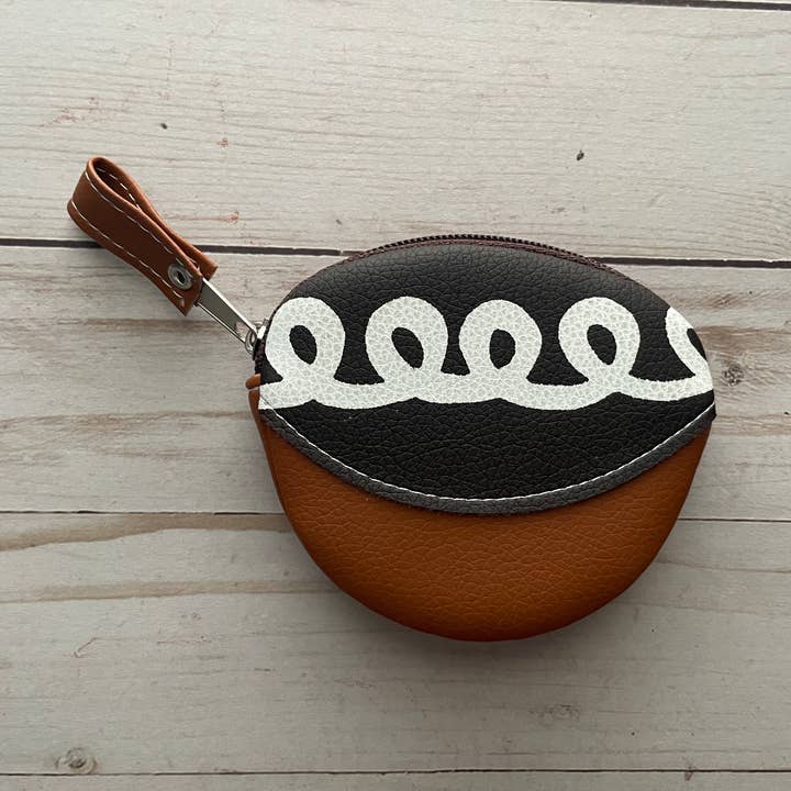 Mexican Cupcake Pinguino Kawaii Faux Leather Coin Purse for wholesale by Viva Greetings