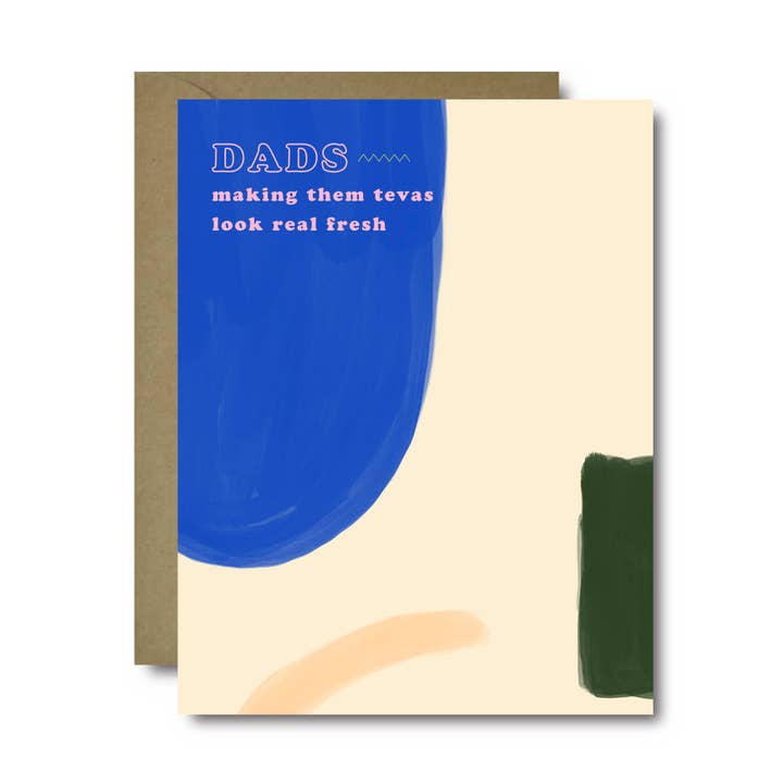 Dad Tevas Greeting Card for wholesale by Black Lab Studio