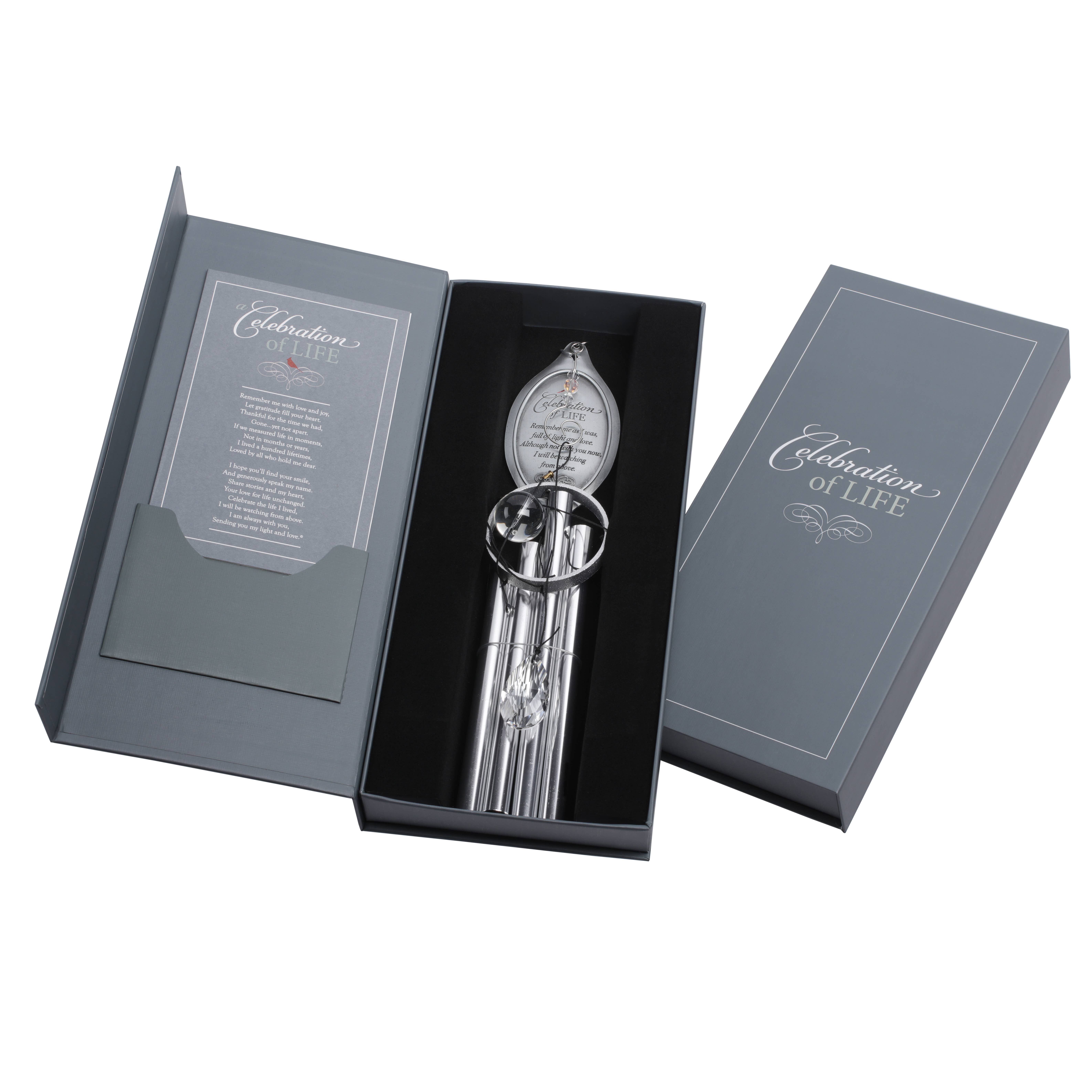 The Grandparent Gift Co. Inc. - Vente Carillons - Carillon à vent commémoratif Celebration Of Life, coffret cadeau 63601