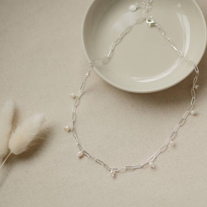 Beatrice Pearl Necklace for wholesale by Glee Jewelry