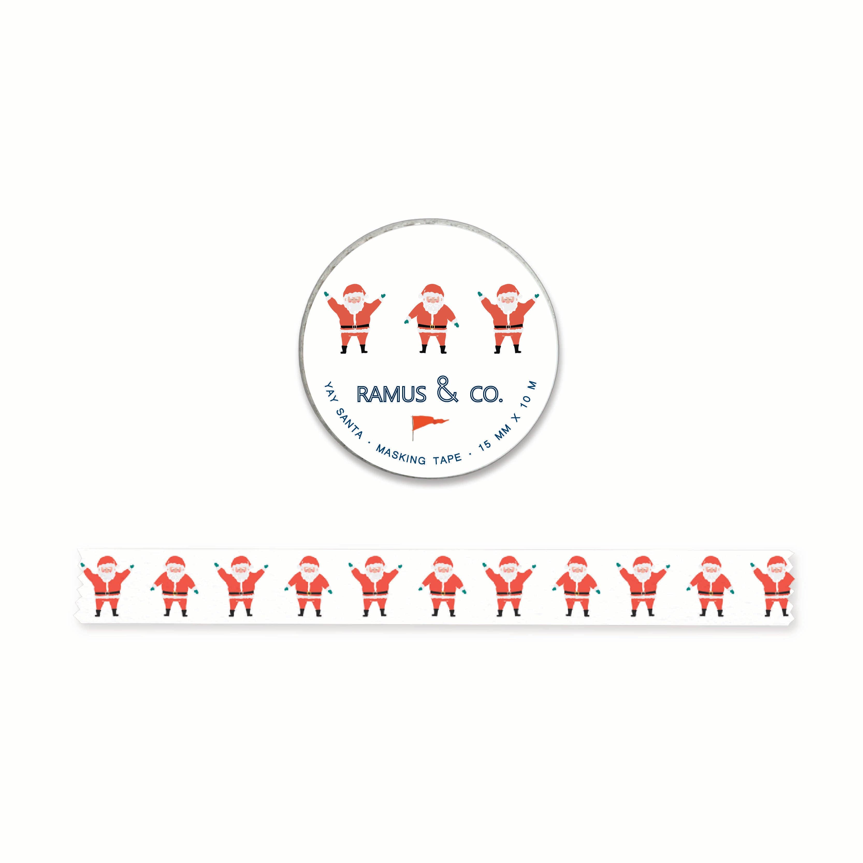 Ramus & Co. - Wholesale Washi Tape - Yay Santa Masking Tape0