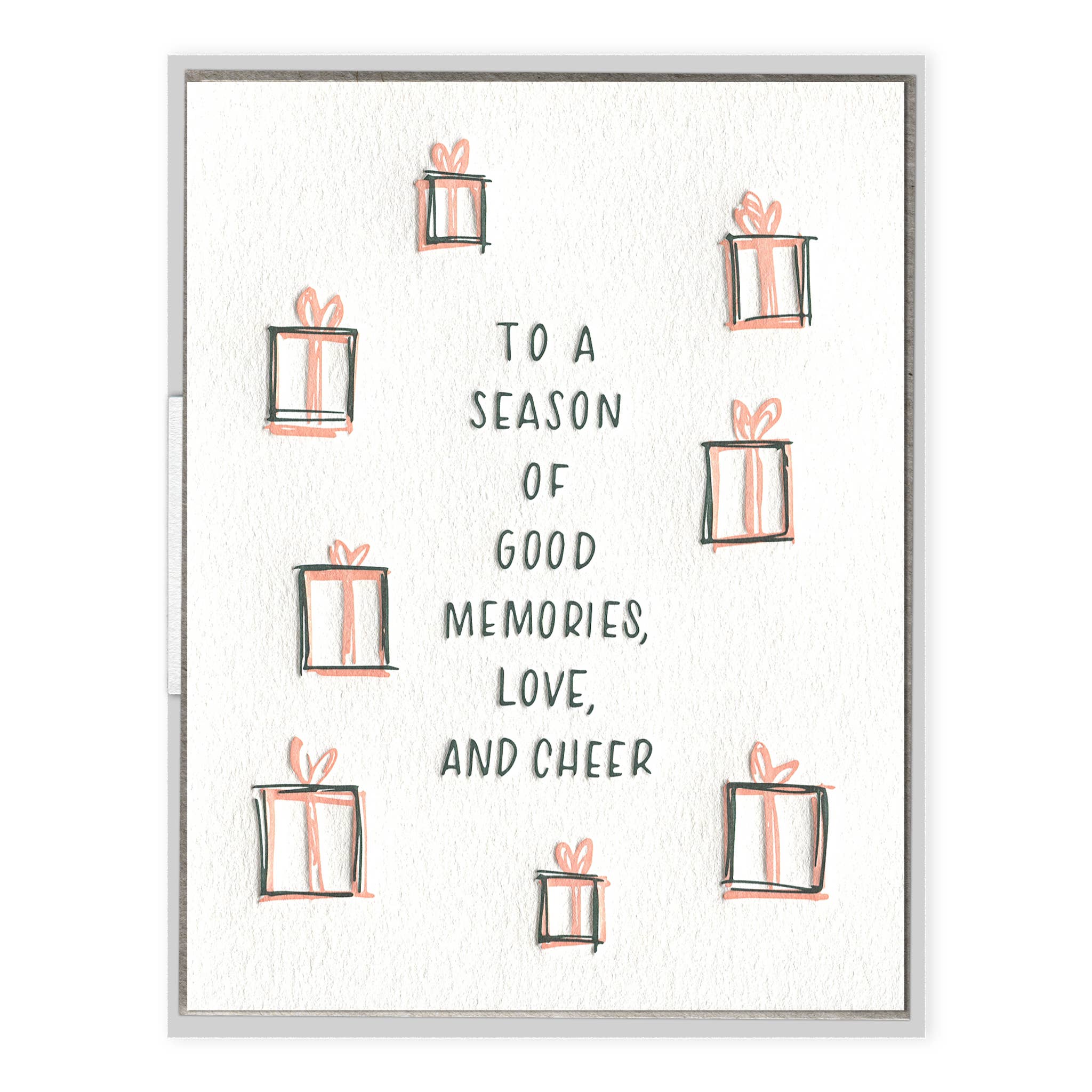 INK MEETS PAPER - Wholesale Season's Greetings Card - Season's Greetings Letterpress Christmas Card Warm Wishes1