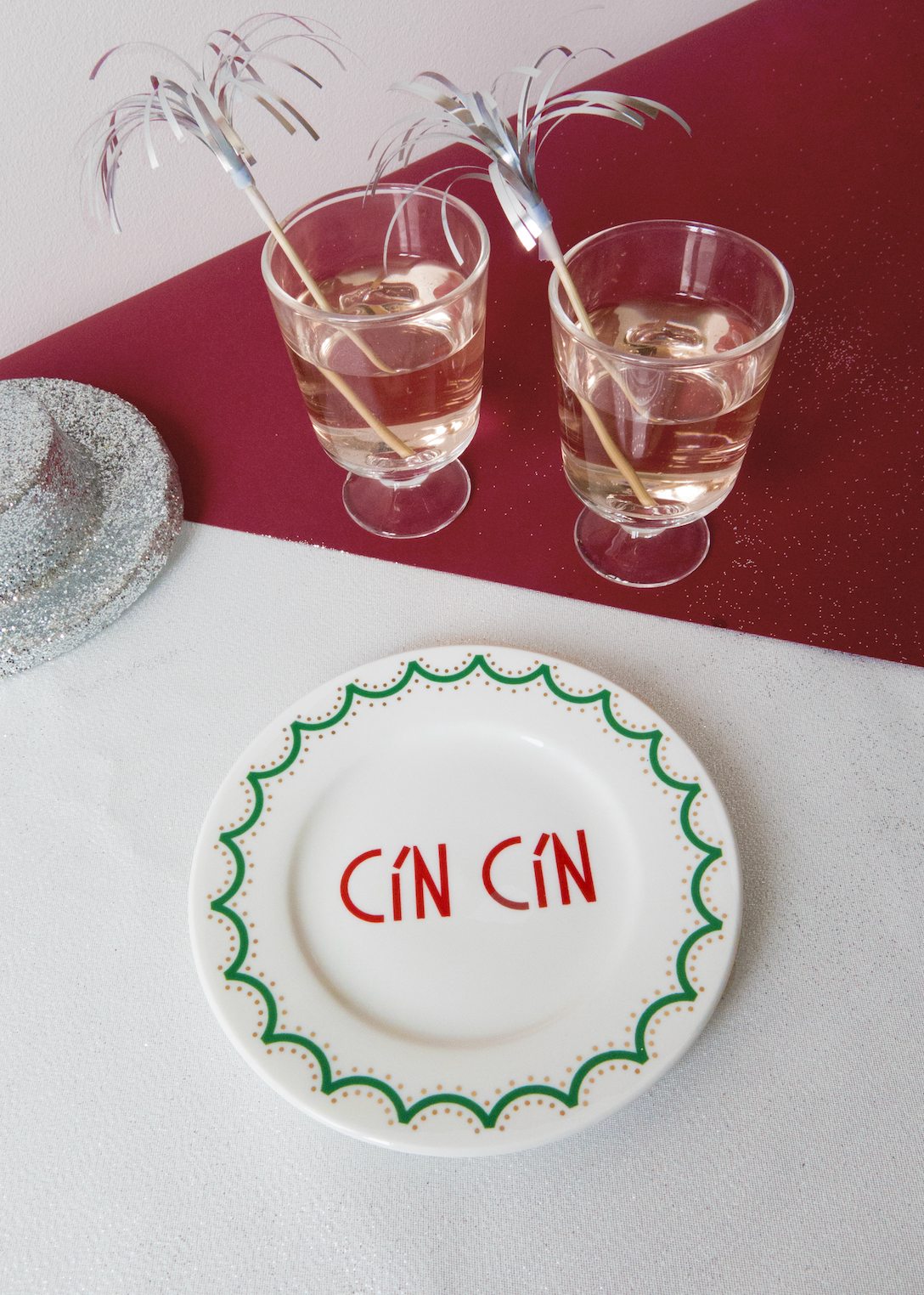 ilaria.i - Wholesale Dinner Plate - CIN CIN - Porcelain plate perfect gift for Christmas1