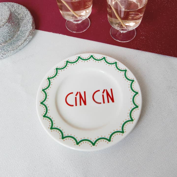 ilaria.i - Wholesale Dinner Plate - CIN CIN - Porcelain plate perfect gift for Christmas1