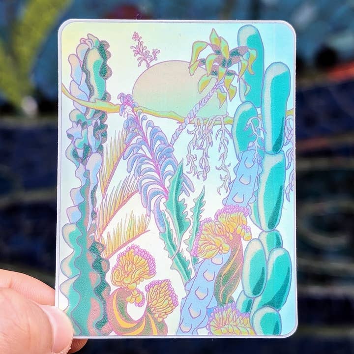 Cactus Dream Garden Sticker for wholesale by Monsters of the Underworld