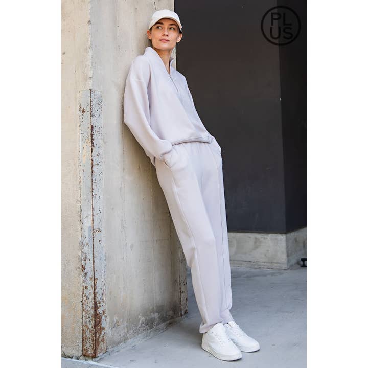 Rae Mode - Wholesale Broek - Dames - PLUS SIZE MODAL SCUBA PINTUCK BROEK12