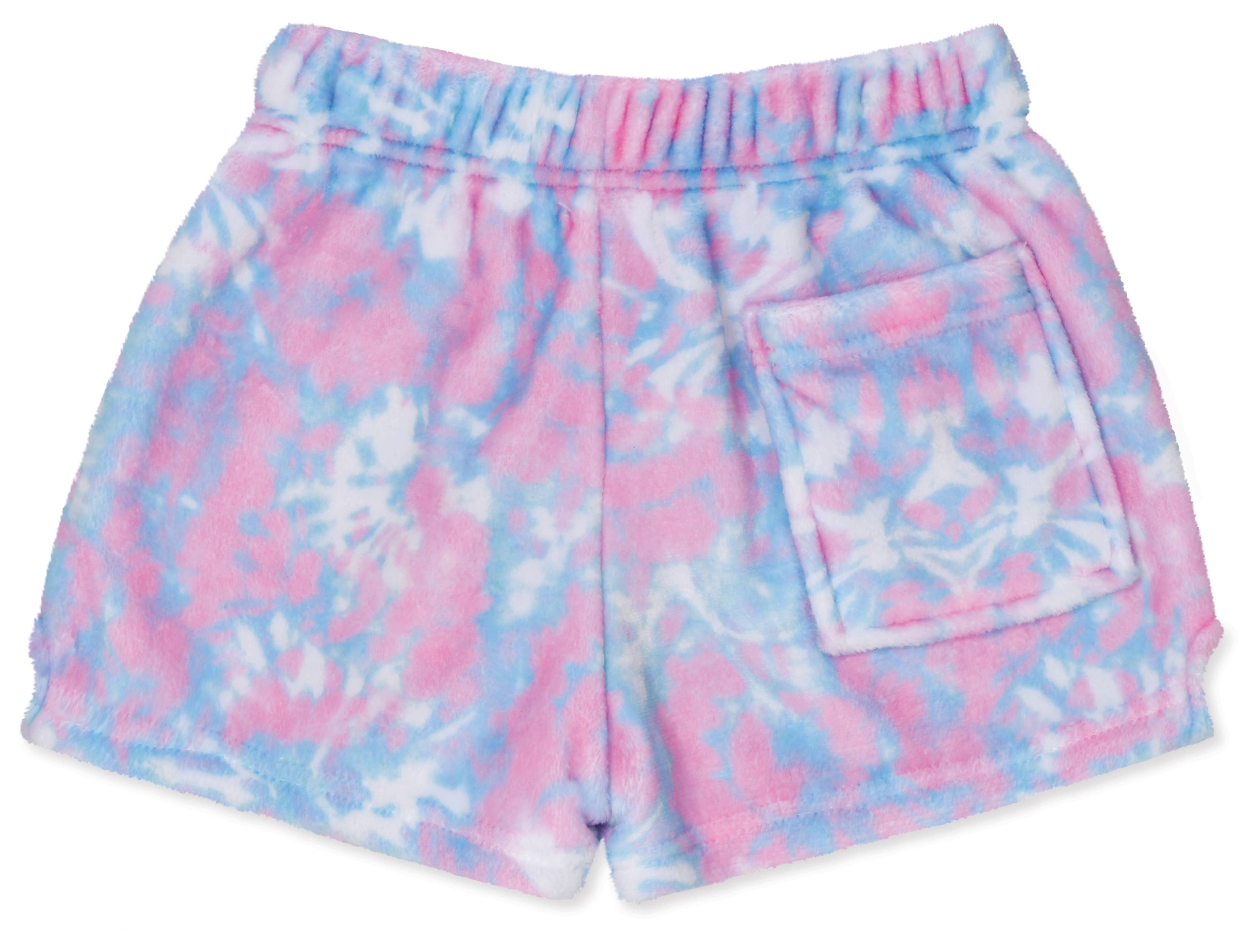 Iscream - Wholesale Shorts - Kids - TIE DYE SMILE PLUSH SHORTS MEDIUM1