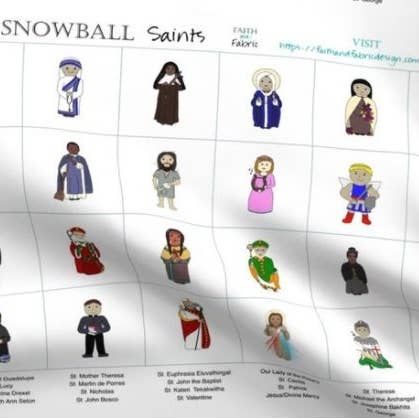 Faith and Fabric - Wholesale Craft Sewing Kit - Quilt Pattern + Fabric: Snowball Saints1
