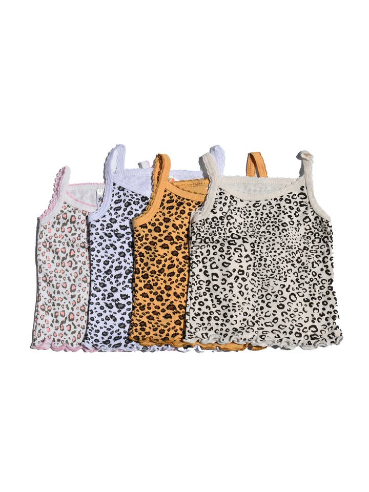 Girl's Cheetah Camisole for wholesale by LunaBerries