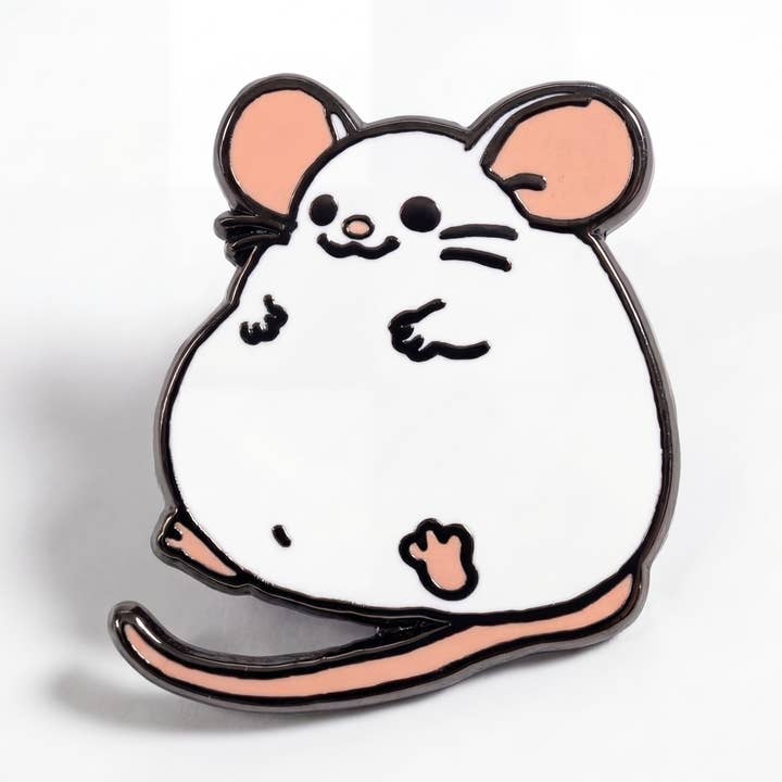 Strike Gently - Wholesale Lapel Pin/Button - Fat Rat Pin0