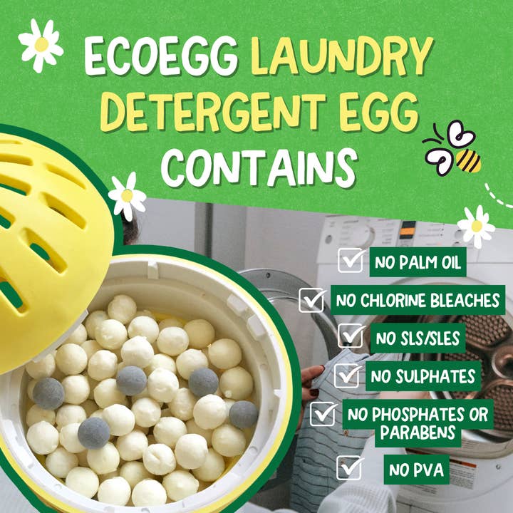 Ecoegg - Wholesale Laundry Detergent Powder/Pods - ecoegg Laundry Egg Refill Pellets - Fragrance Free8