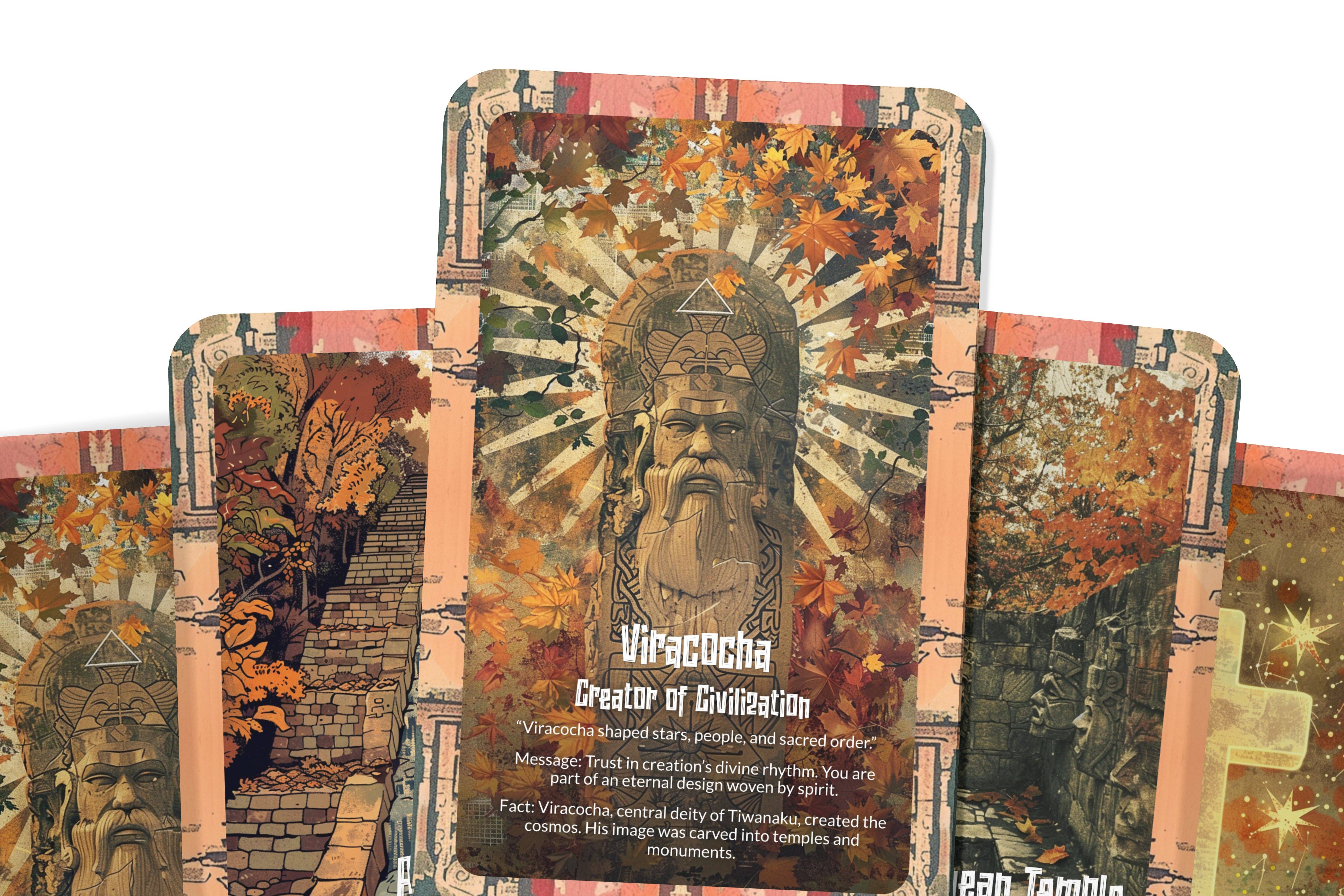 Ibiza Tarot USA - Wholesale Tarot Cards - Oracle of Tiwanaku: Lost Civilization Deck – 22 Cards3