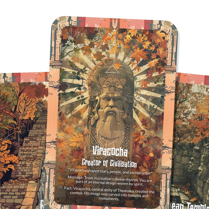 Ibiza Tarot USA - Wholesale Tarot Cards - Oracle of Tiwanaku: Lost Civilization Deck – 22 Cards3