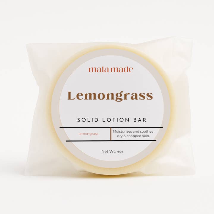 Solid Lotion Bar / Lemongrass for wholesale by Mala Made