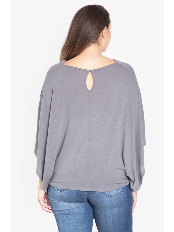 MYS Wholesale Inc - Wholesale Tunic - Women's - Plus Size Cowl Neckline Dolman Sleeve Top7