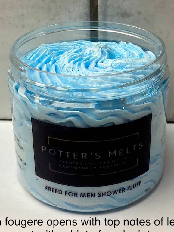 Kreed for Men Shower Fluff for wholesale by Potter’s Melts
