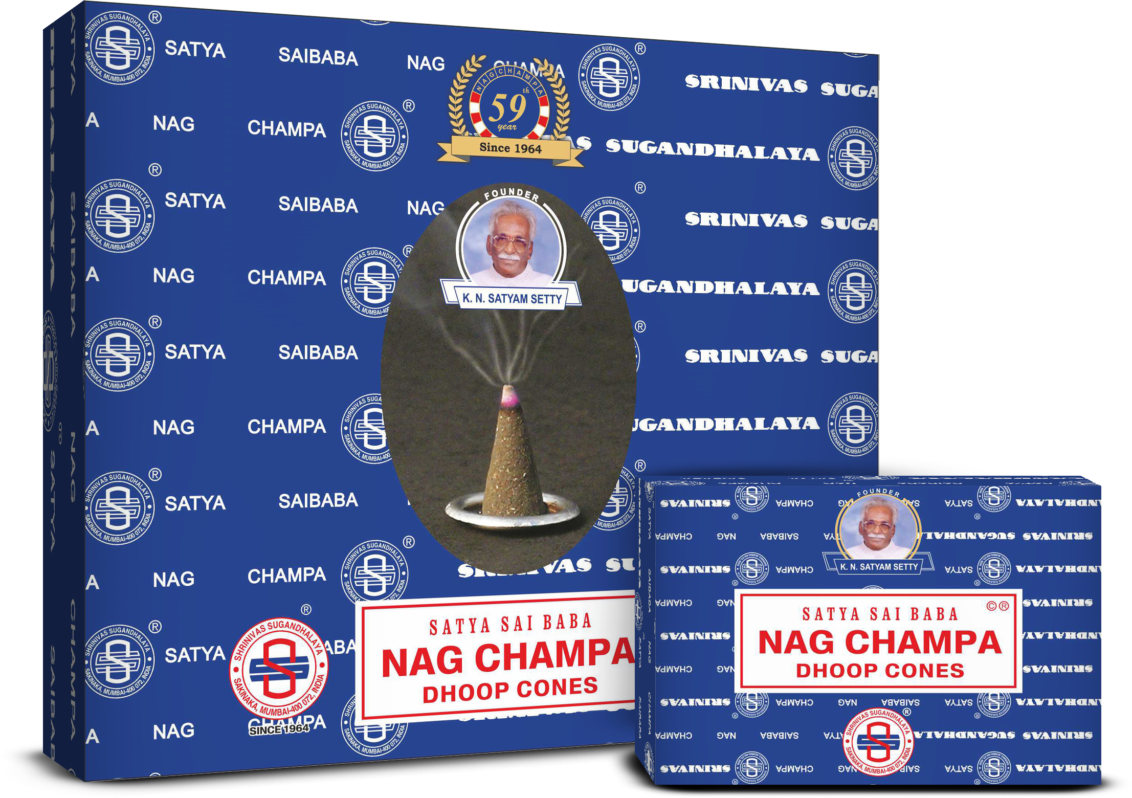 R. Expo/Song of India - Wholesale Incense - Satya Nag Champa Cones - Nag Champa1