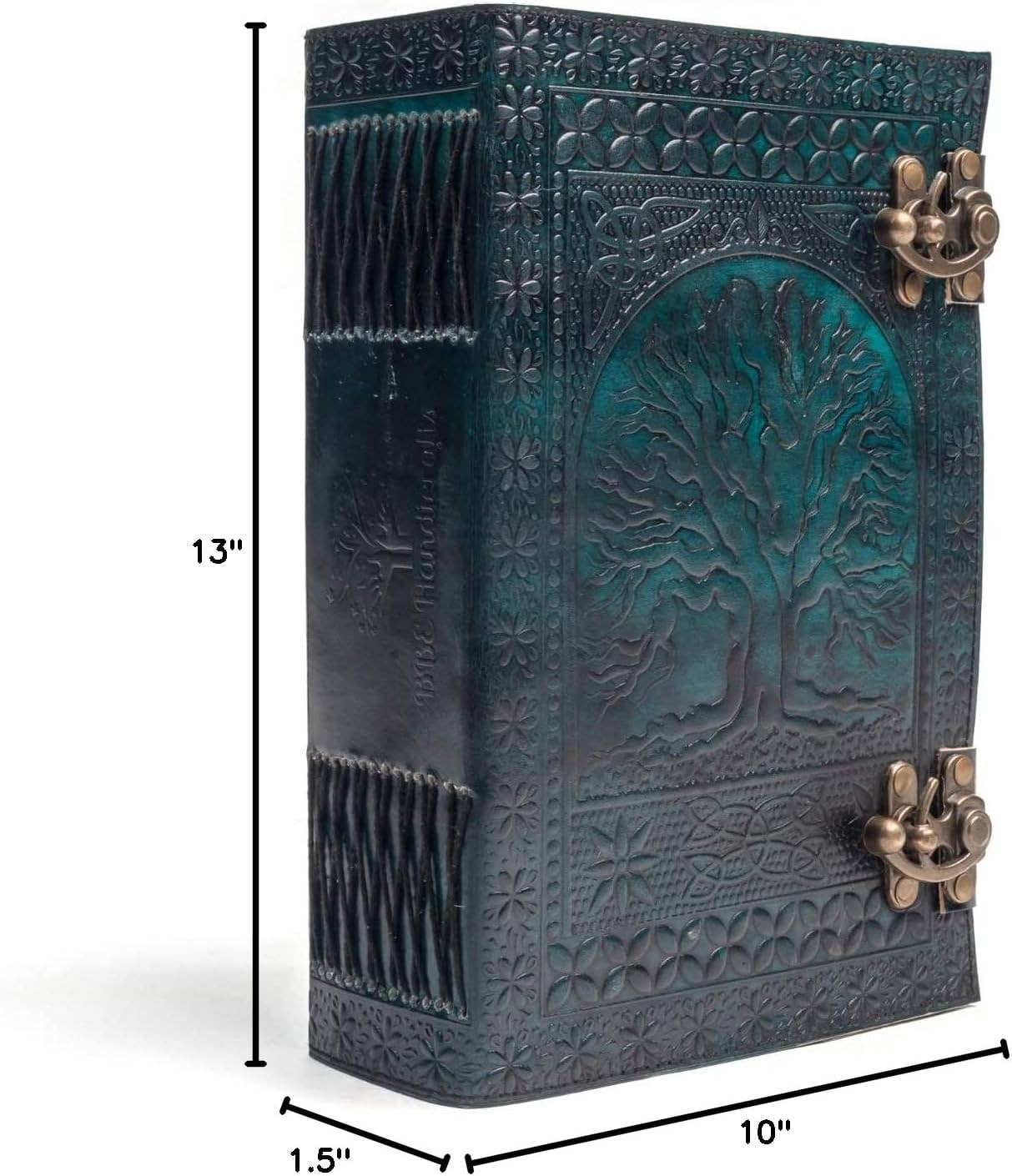 Tuzech Leather - Vente Journal intime - Tuzech grand journal de vie de 600 pages | journal en cuir | carnet de notes grand arbre de vie embossé | carnet d'écriture en cuir | journal en cuir fait main | grimoire en cuir | carnet de croquis en cuir 7 x 10 relié par fil13