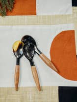 Horn + Wood Mini Spoon Natural for wholesale by Haiti Design Co.