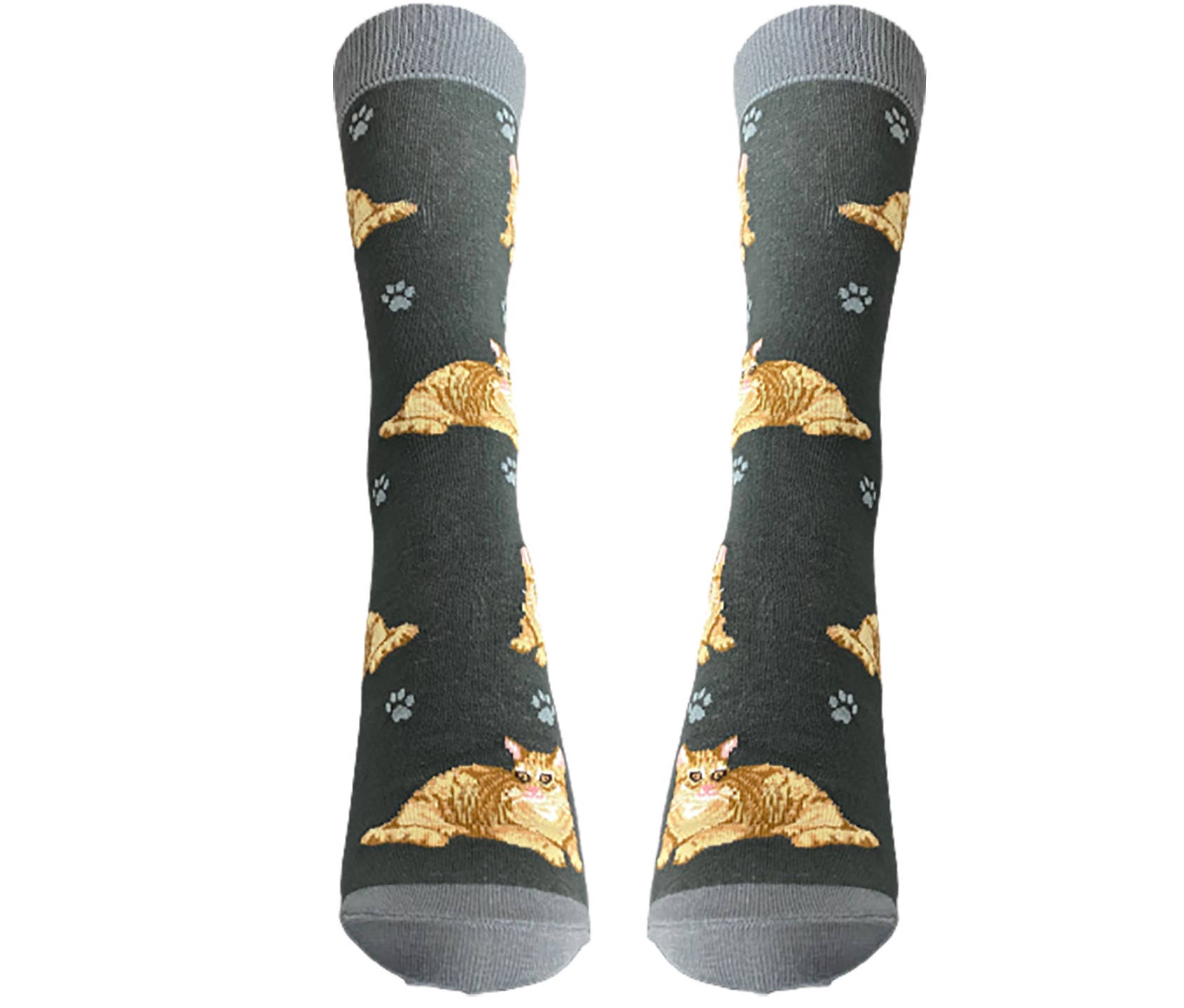 E&S Pets - Wholesale Socks - Unisex - Orange Tabby Cat Socks  - Unisex - Fun Novelty Dog Socks2