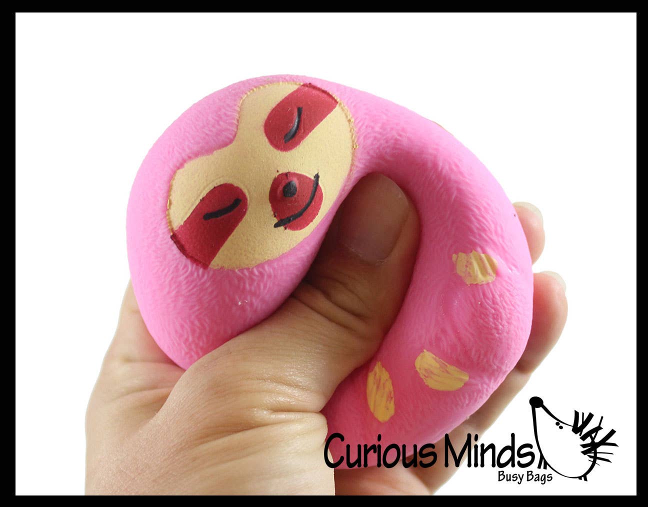 Curious Minds Toys - Wholesale Fidgetspeelgoed - Kinderen - 1 Marshmallow Sloth Animal Stressballen - Ultra Soft Kneadab1