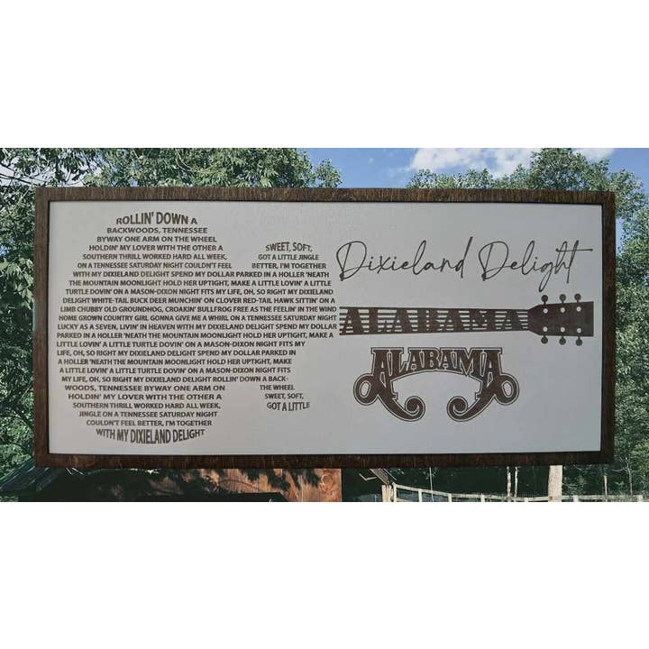 Country Music, man cave, Song lyric sign, music, unique for wholesale by Crates Etc