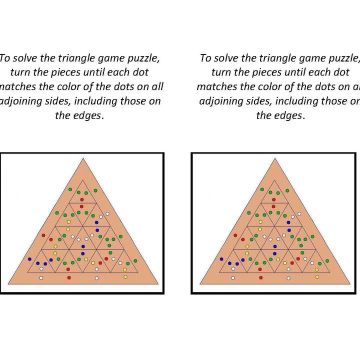 Ten Thousand Villages - Wholesale Puzzle - Kids - Triangle Puzzle Game *3