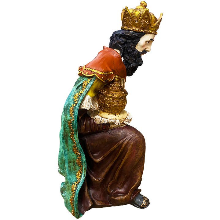 Santa’s Workshop Inc. - Wholesale Nativity Scene Decor - 12 Piece Outdoor Nativity Set with Solid Wood Creche26