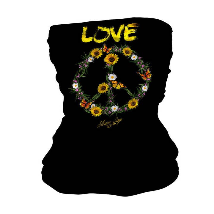StonerDays Apparel - Venta al por mayor Protectores de cuello/bragas de cuello - Unisex - POLAINA CUELLO LOVE WEED LOVE PEOPLE