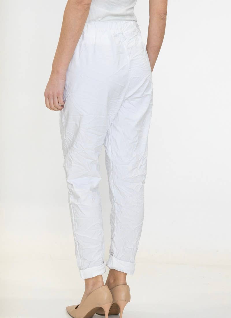 LINEN & COTTON HOUSE – wholesale Pants – Women's – 77312 WRINKLED PANTS WITH LARGE POCKETS19