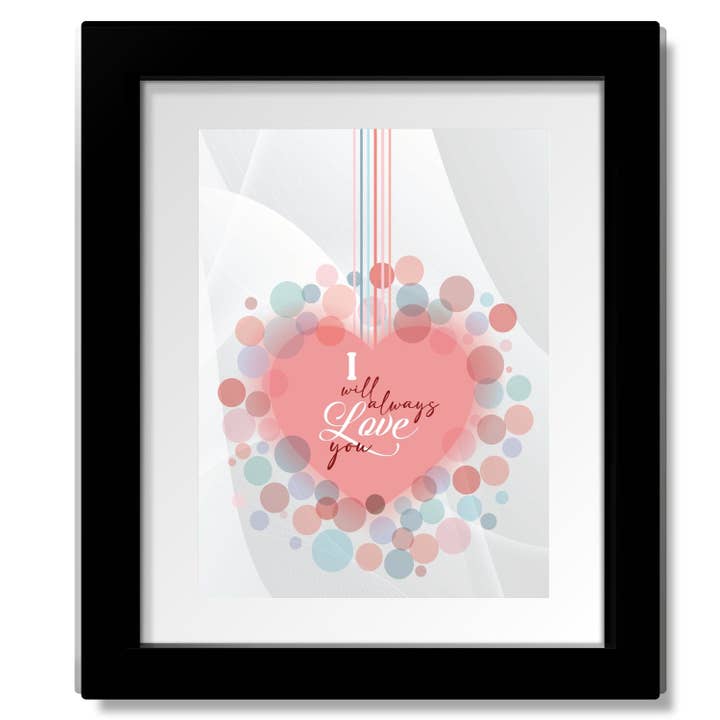 I Will Always Love You by Whitney Houston - Pop Song Art (Copy) for wholesale by Song Lyrics Art