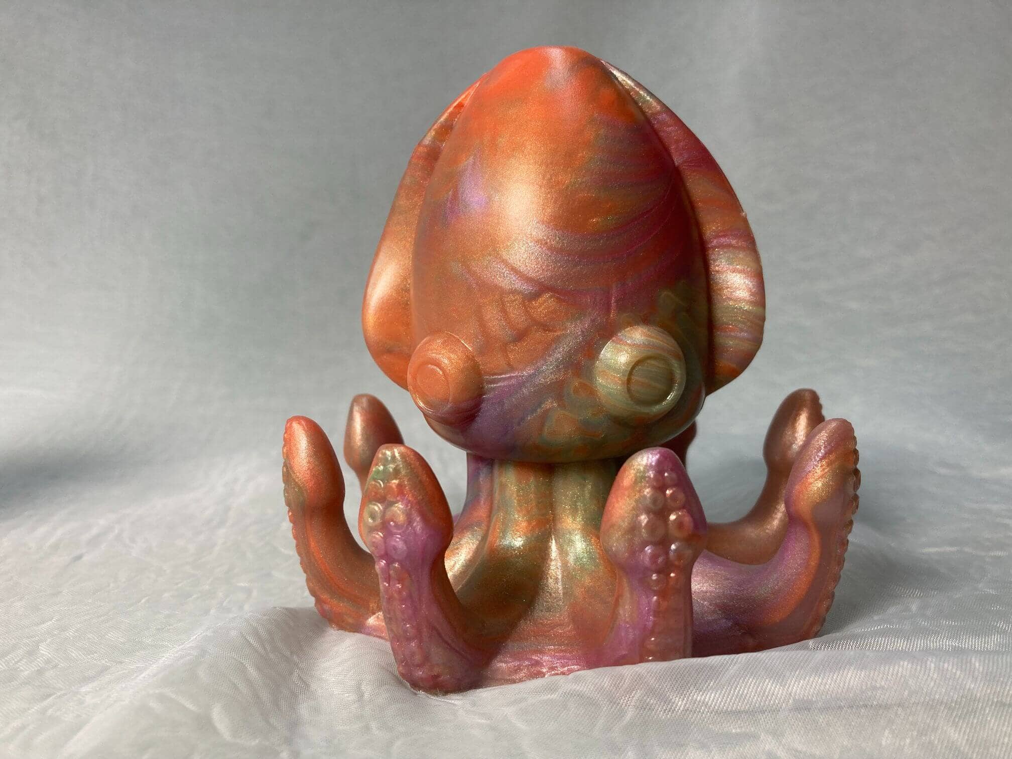 Something Squishy Toys - Wholesale Sex Toy - Squid - Multi-Color Silicone Butt Plug, Med Firmness7