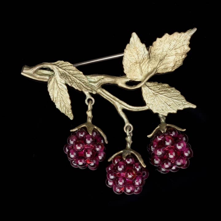 Raspberry Brooch for wholesale by Michael Michaud