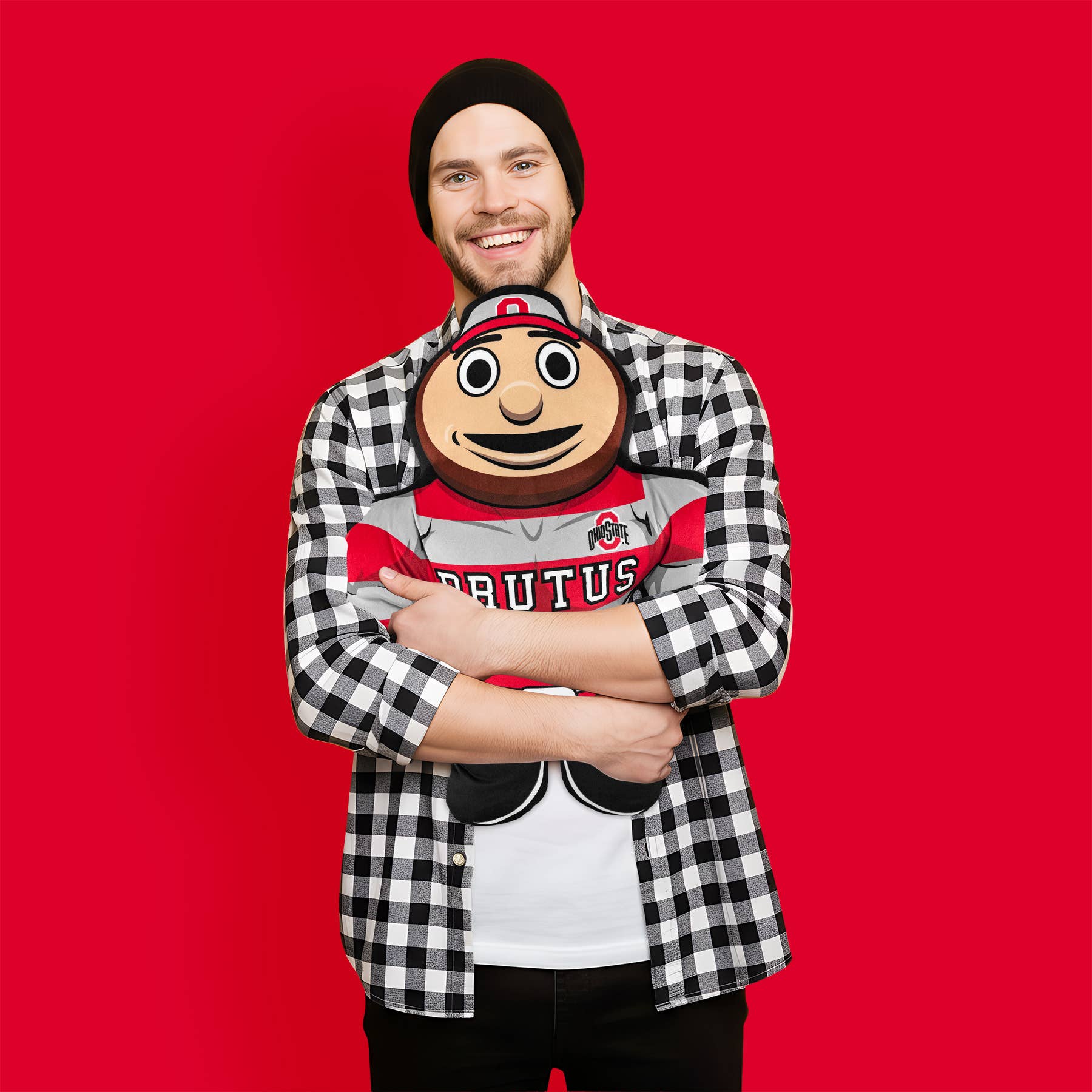 Uncanny Brands - Wholesale Stuffed/Plush Toy - Kids & Baby - Bleacher Creatures OS Buckeyes Brutus 24" Bleacher Buddy2