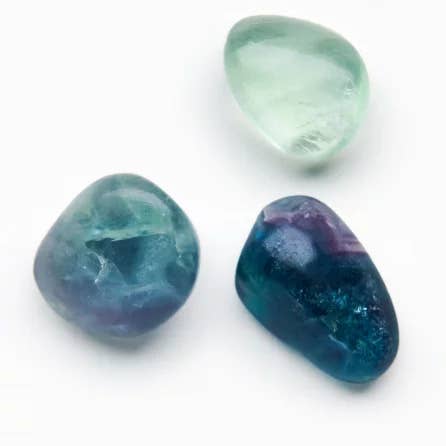 Tumbled Fluorite Crystals for wholesale by Liv Rocks