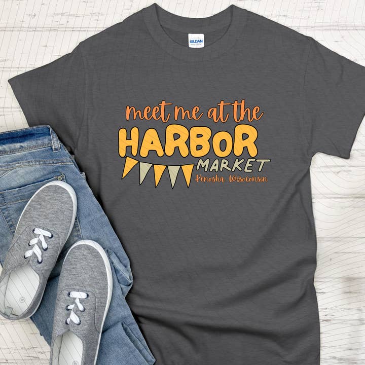 Meet Me at the Harbor Market T-Shirt for wholesale by Ash Aesthetics Co