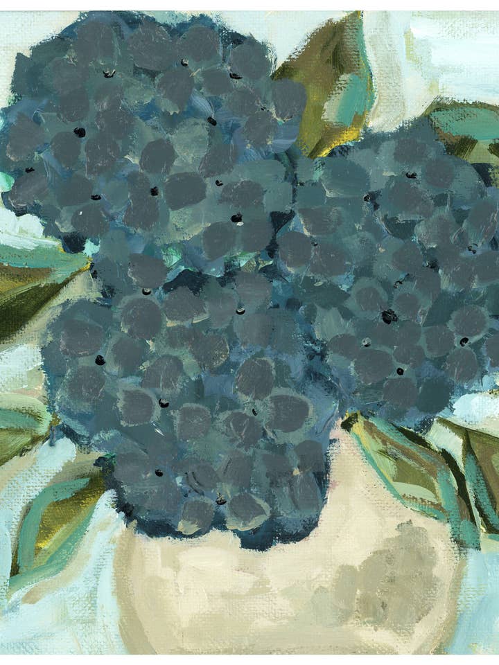 Hortensia bleu - Impression artistique pour la vente par Amy Hamberlin