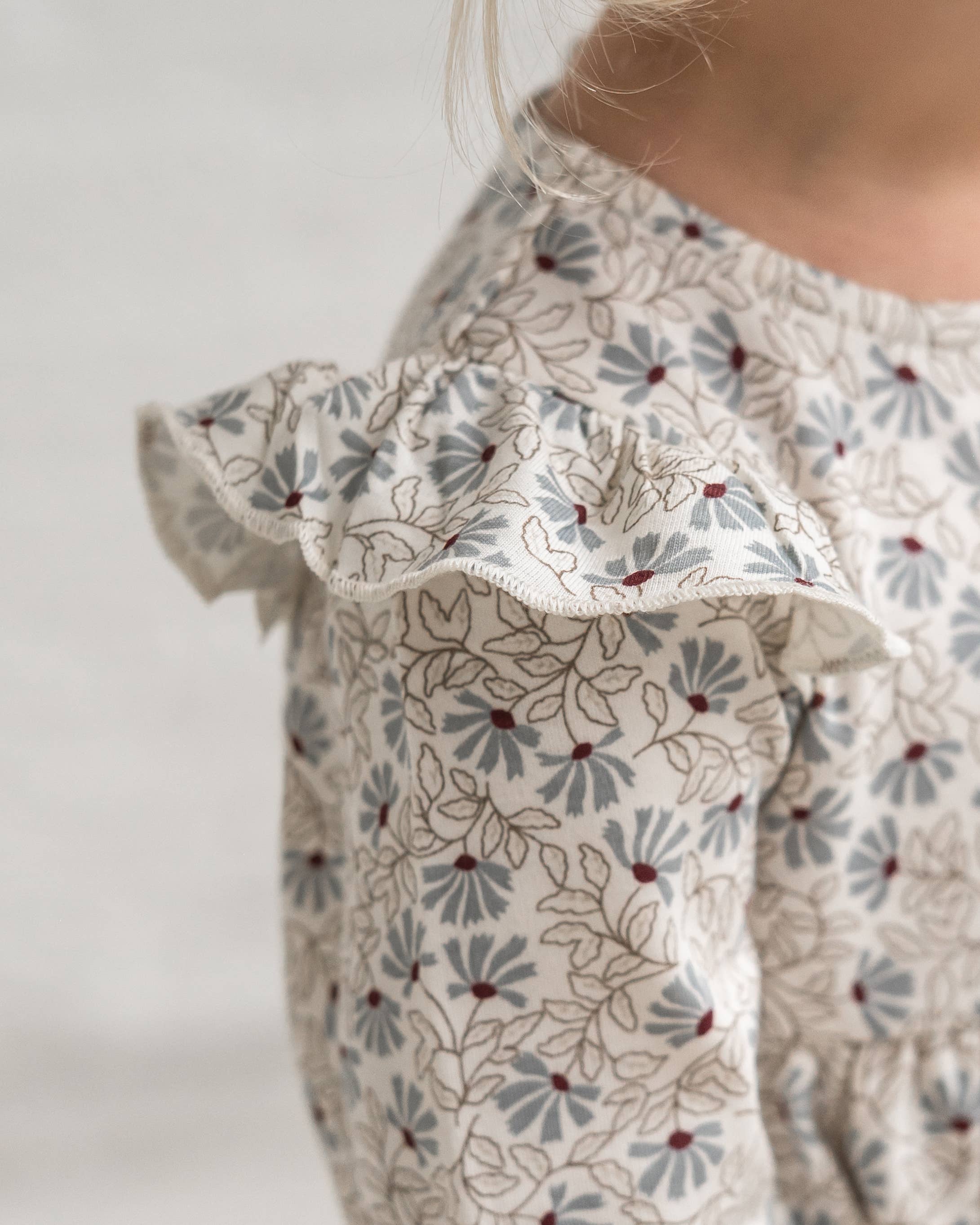 Colored Organics - Wholesale Dress - Kids - Mika Armhole Ruffle Long Sleeve Dress3