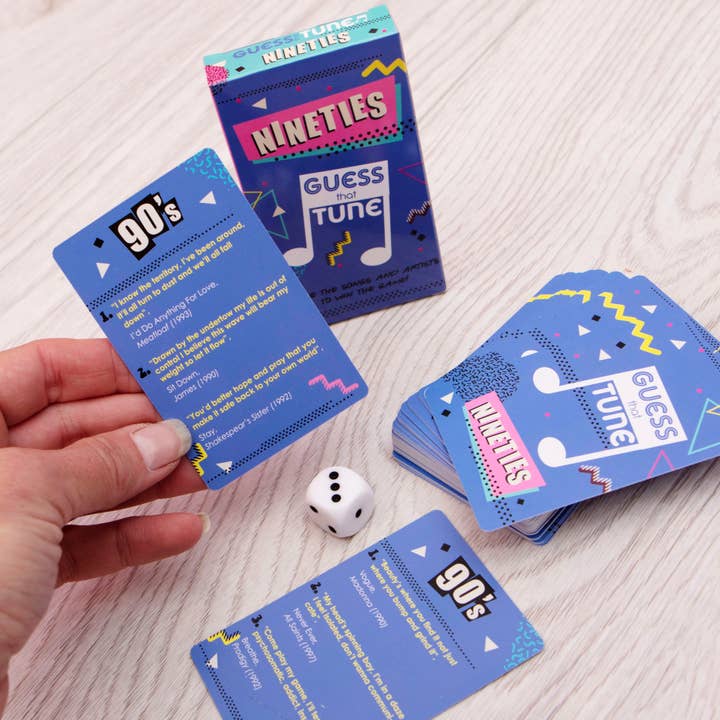 Boxer Gifts - Wholesale Card Game - Nineties Guess That Tune - Music Quiz Family/Party Card Game1